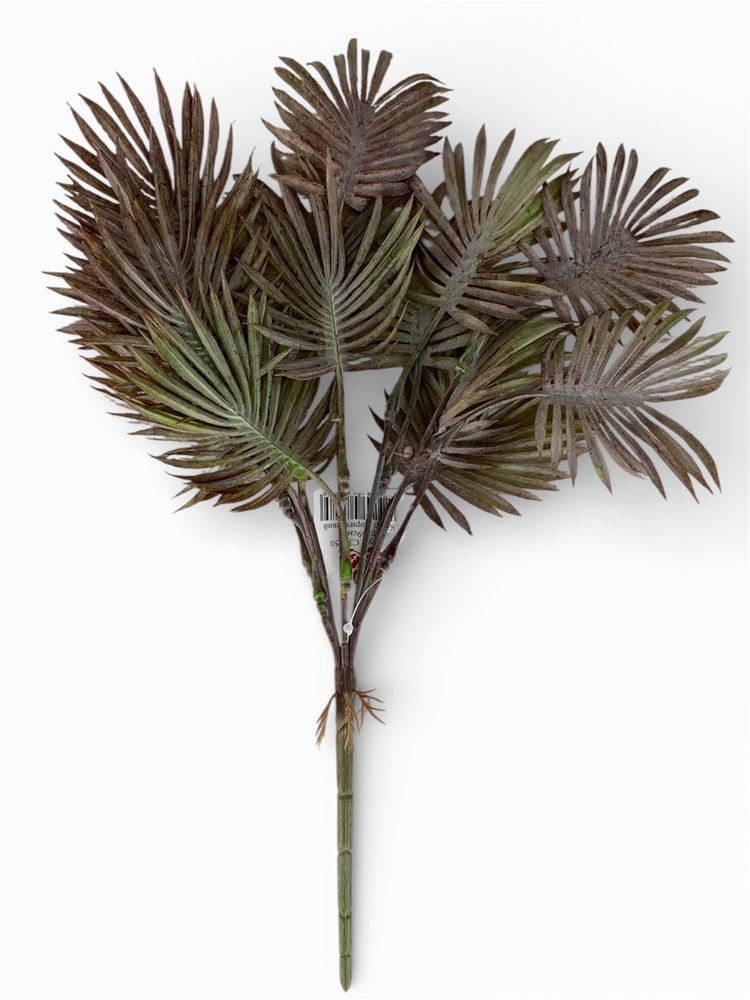 Пальмовая ветка, 39 см, фиолетово-зеленая (с30550-1)