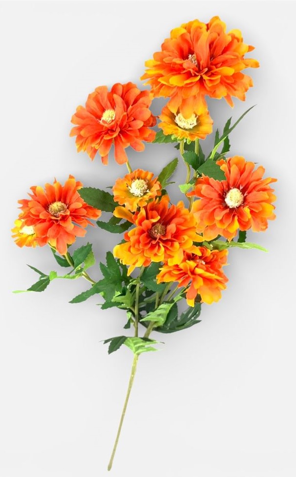 Гілка хризантеми, 80 см, помаранчева (ТВ-80)