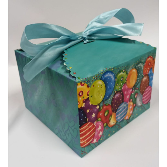 Коробка для торта 350 г 20 x 20 x 14,5см  4 дизайни (12шт/уп) Червоний Unison (HB 8038-S)