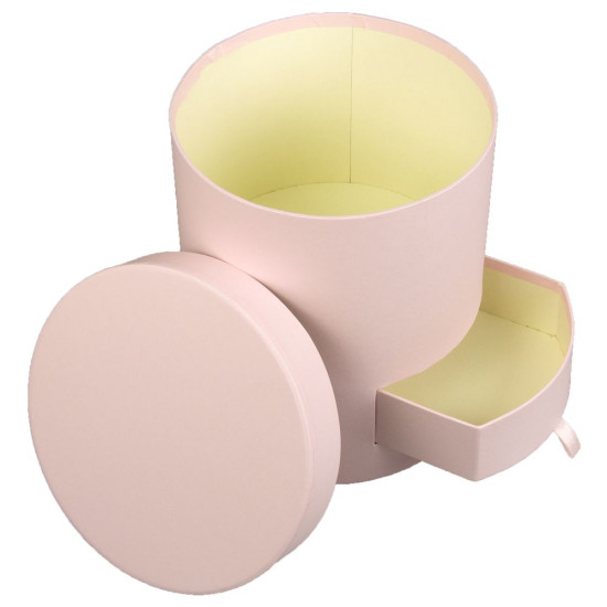 Коробка подарункова  кругла  17 x 20см Рожевий Unison (W3024)