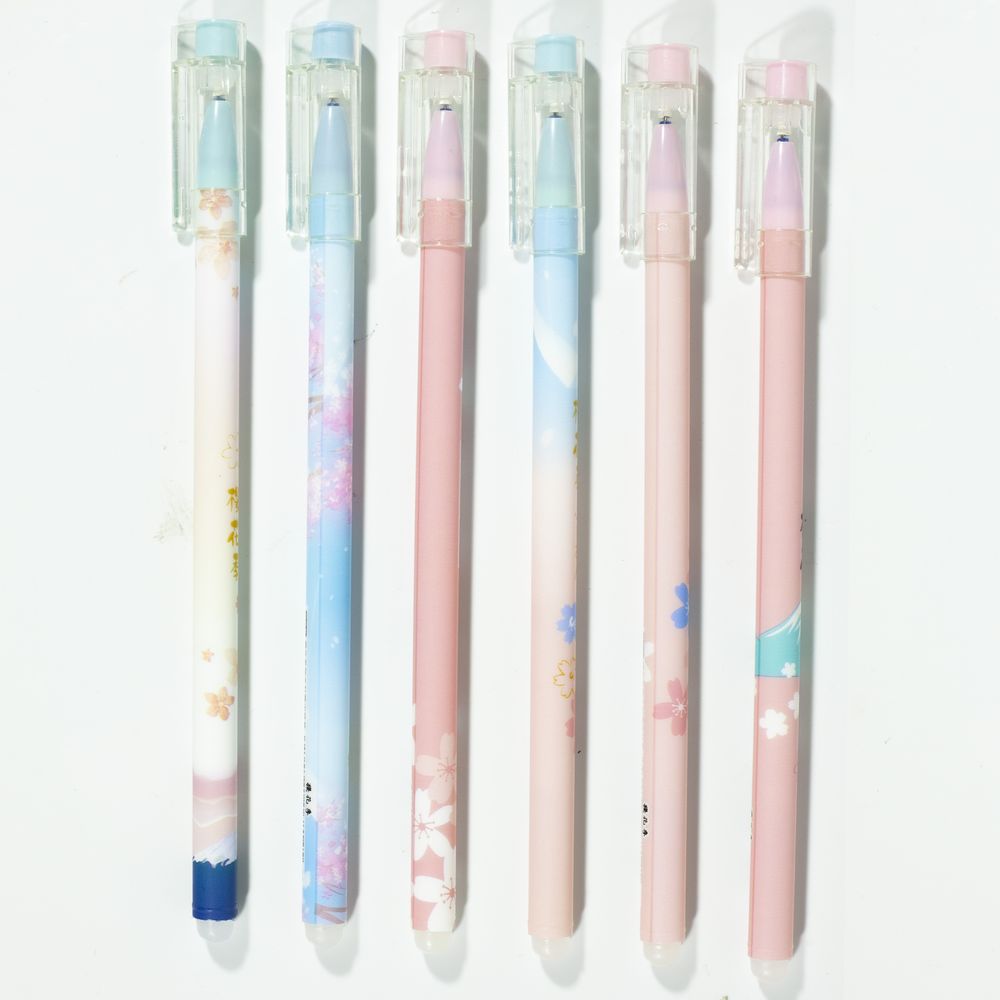 Ручка дитяча гель "пиши-стирай" "Квіти" синя Синій Unison (1814-2-QX)