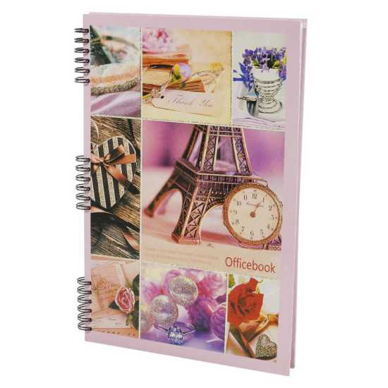 Блокнот  А4 Т/П офсет, пружина, 80 аркушів (A4-80 спираль)