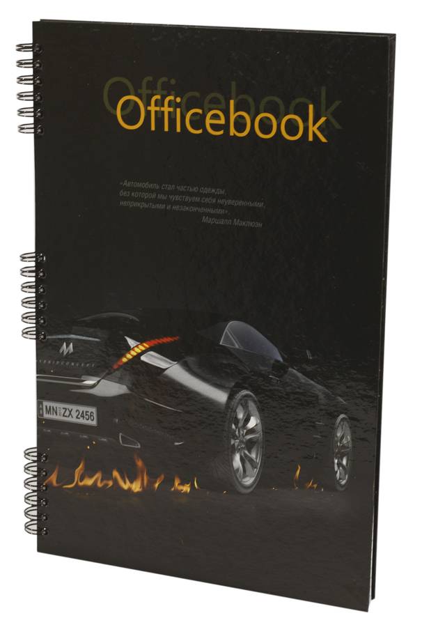 Блокнот  А4 Т/П офсет, пружина, 80 аркушів (A4-80 спираль)