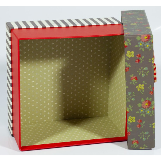 Подарункова коробка NC06-35, квадратна, 20.5х20.5х11.5cm/18х18х9.5/15х15х7.5cm   3шт. в наборі (NC06-35)