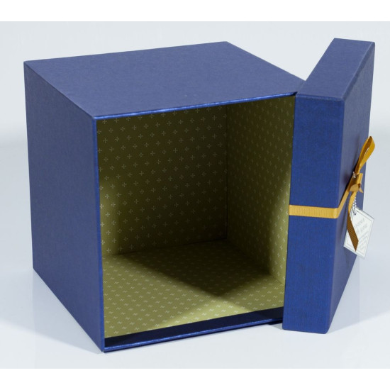 Подарункова коробка HL-501-15, квадратна синя, 17х17х17cm/14.5х14.5х14.5/12х12х12cm   3шт. в наборі (HL-501-15)