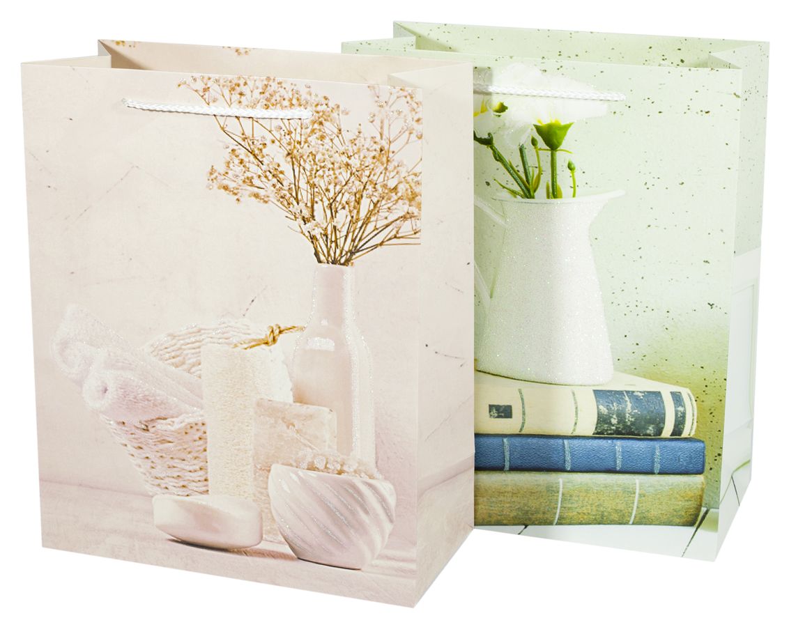 Пакет подарунковий з глітером, 44x31x12см Unison (221-L)