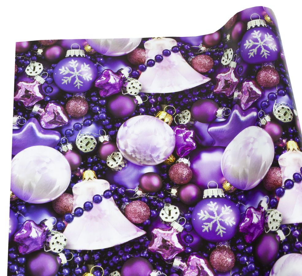 Папір новорічний крейдований для пакування подарунків 80г 100х70  -10 аркушів Різнокольоровий Unison (PVM10-160NY)