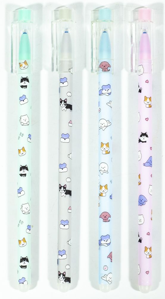 Ручка пише - стирає синя "Animals" Синій Unison (9199)