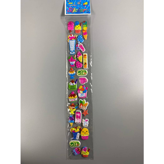 Наліпки 37 х 6см, 25шт/уп Різнокольоровий Unison (HC-40)