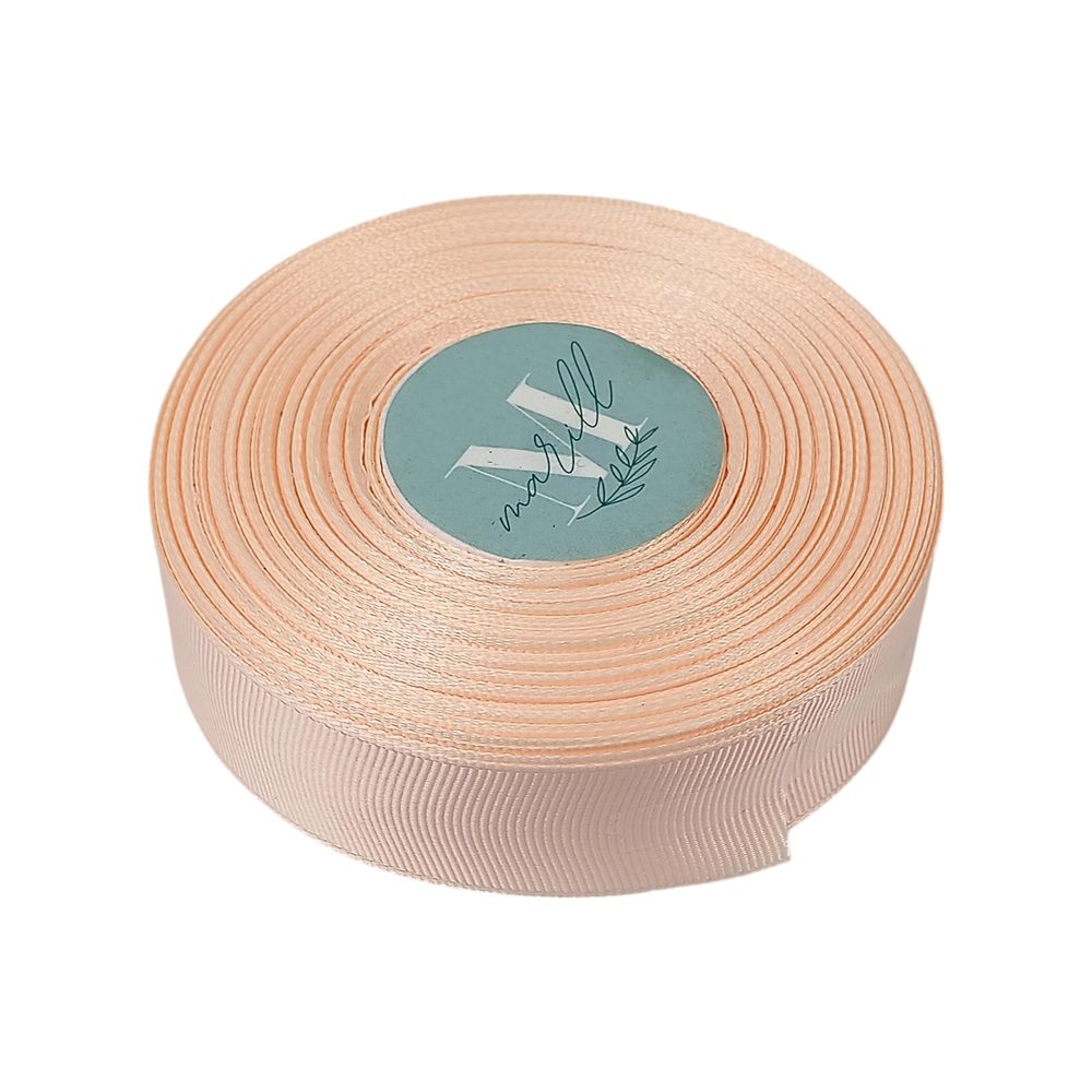 Репсова стрічка 2,5см* 23 м бежева (D00225-53)