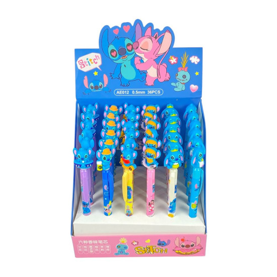 Ручка гелева "ST"L 0,5мм, синя, mix (012AE)