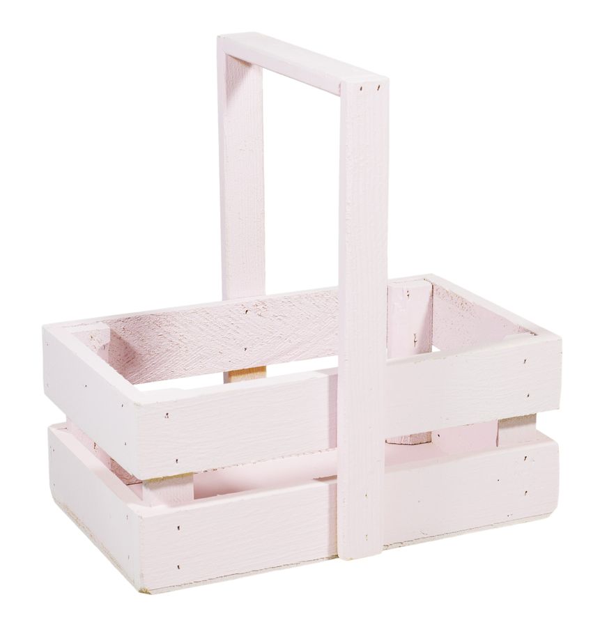 Ящик розовый деревяный маленький BW-03 (BW-03 pink)