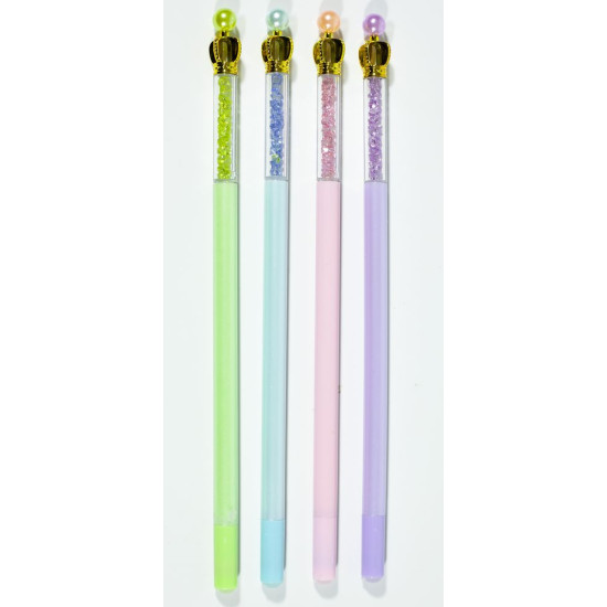 Ручка детская гель "пиши-стирай" "Перламутр" синяя mix (285)