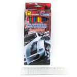 Олівці пластик. "Car" 12 кол., В картоні, європ. J. Otten (1051AB-12)