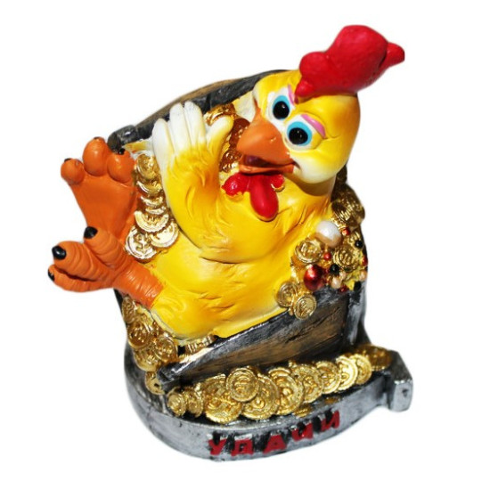 Керамическая копилка "Петух с пожеланиями" 11 х 8см Unison (CG6402)