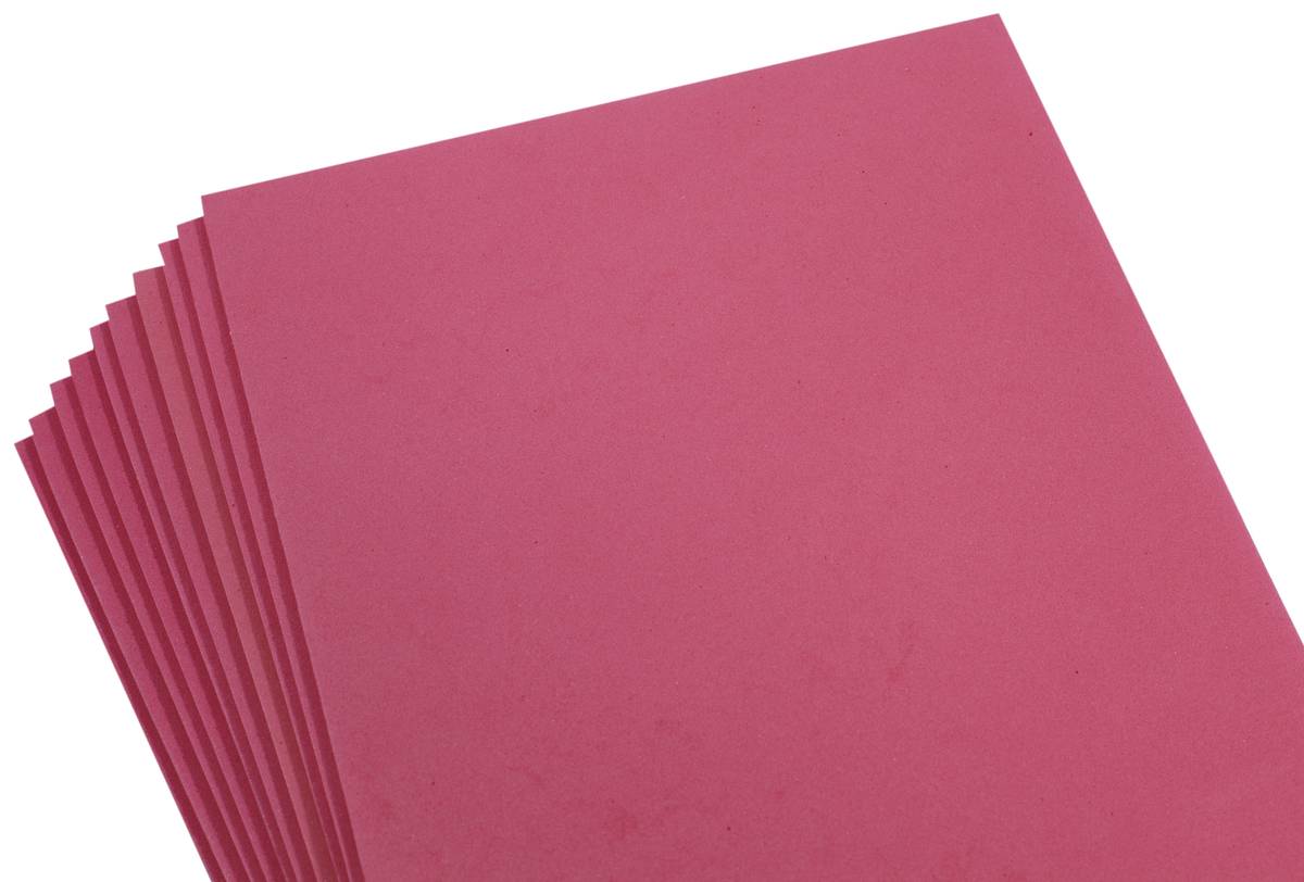 Фоамиран 2мм  красный -10листов, 8963 Розовый Unison (8963)