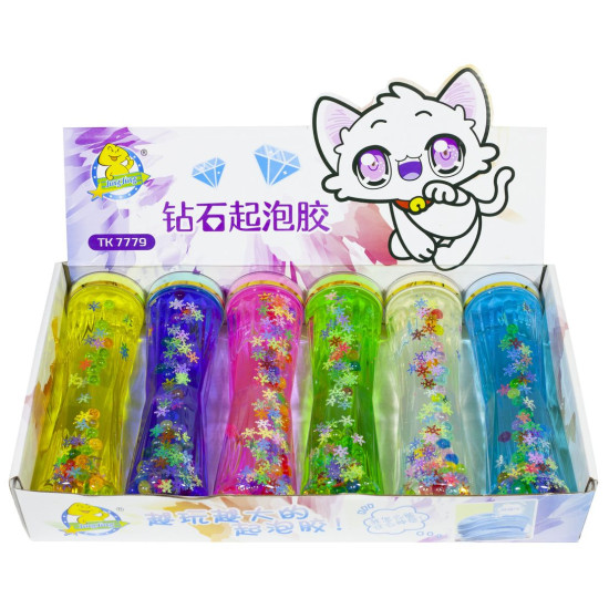 Слайм "Снежинки" 300г 6шт/уп., 1505 (1505)