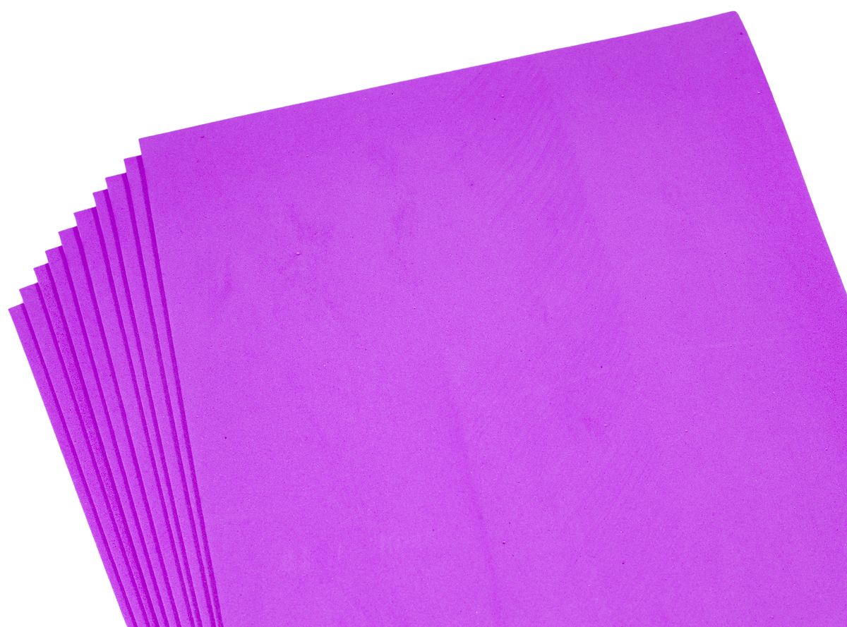 Фоамиран 2мм  малиновый - 10листов, 10520 (10520)