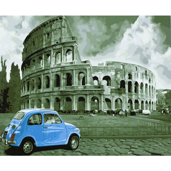 Картина по номерам "Колизей" 40*50см,крас.-акрил,кисть-3шт. Разноцветный Unison (9307EPH_B)