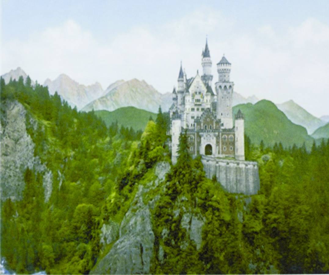 Картина за номерами "Замок на скелі" 40 * 50см, крас.-акрил, кисть-3шт. (5369_B)