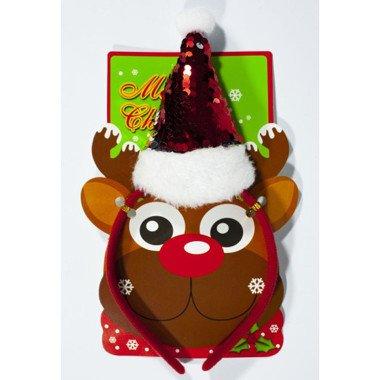 Обруч на голову "Ковпачок-паєтки" 3 кольори Unison (609-7)