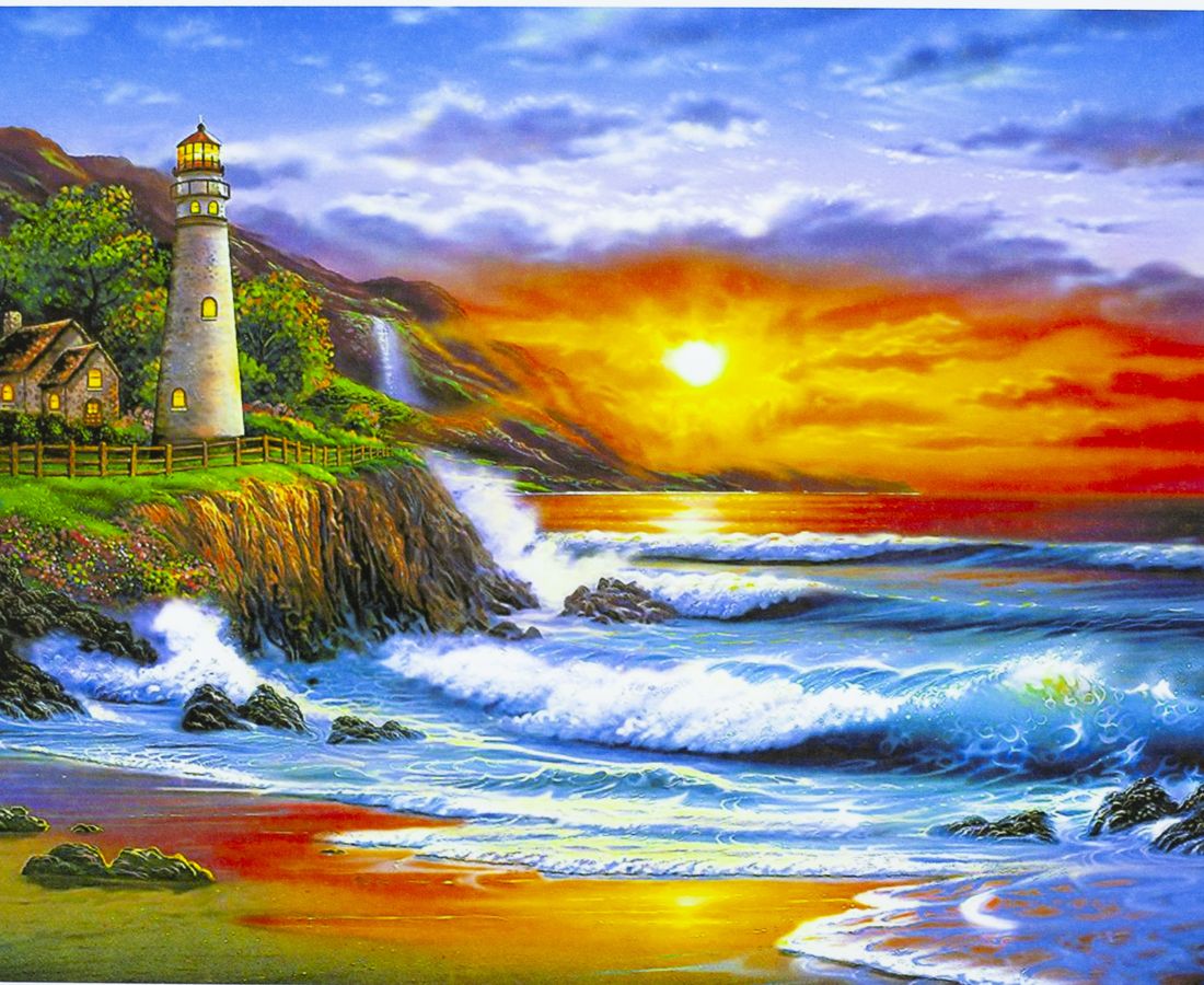 Картина по номерам "Северное сияние" 40*50см,крас.-акрил,кисть-3шт. Разноцветный Unison (8106)