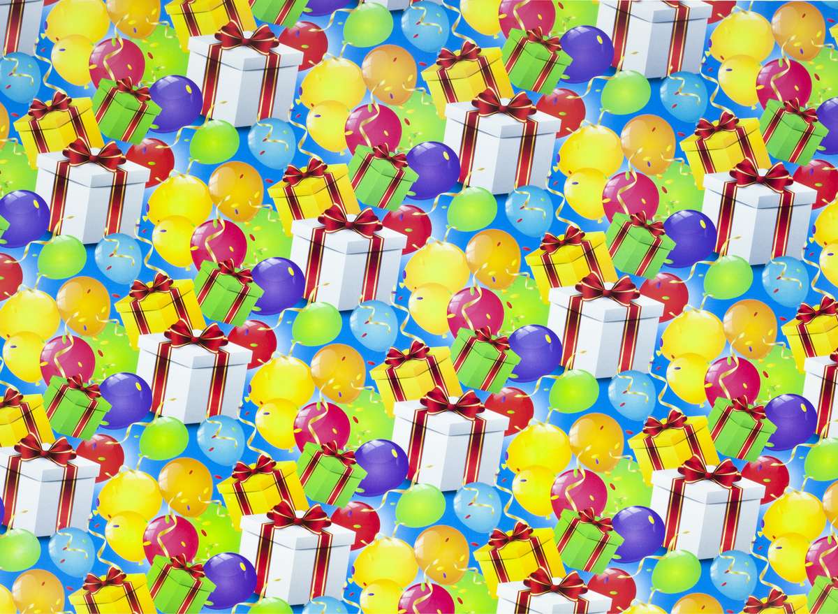 Папір пакувальний крейдований 80г 10 аркушів  100 х 70см Різнокольоровий Unison (PVM10-106)