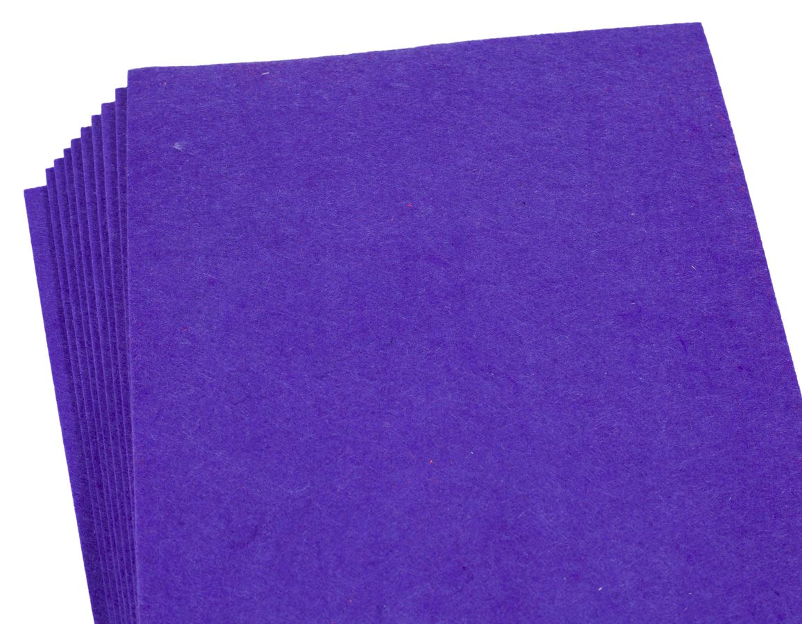 Фетр 2мм фиолетовый А4 -10 листов, 7792 Фиолетовый Unison (7792)
