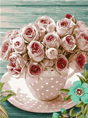 Картина по номерам "Нежность" 40*50см,крас.-акрил,кисть-3шт. (RA3728)