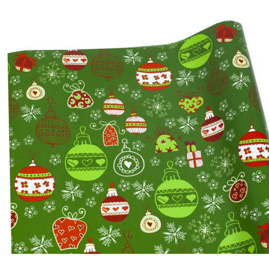 Бумага новогодняя для упаковки подарков -10листов (PCZ10070-10-378)