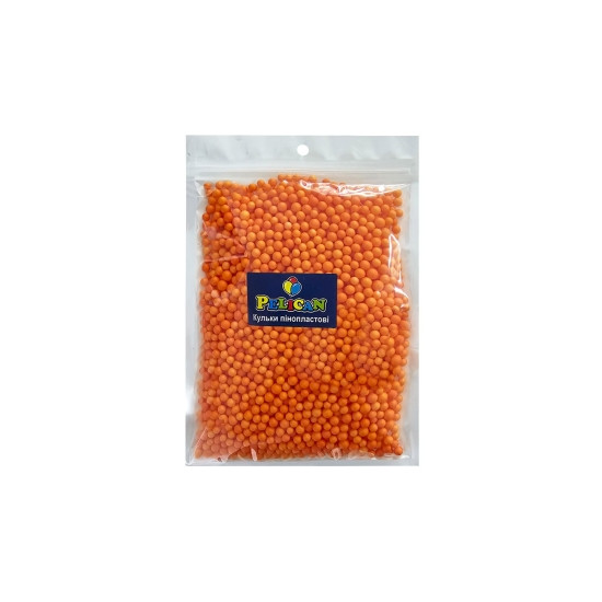 Пенопластовые шарики диаметр 4-6мм оранжевые, 250мл Оранжевый Pelican (886124)