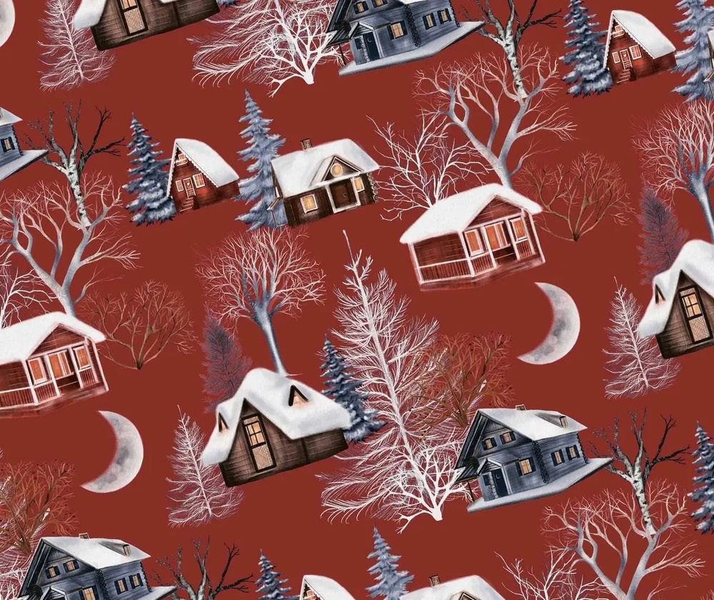 Папір новорічний для пакування подарунків 10 листів - 100 х 70 см 50г (PCZ10070-10-566)