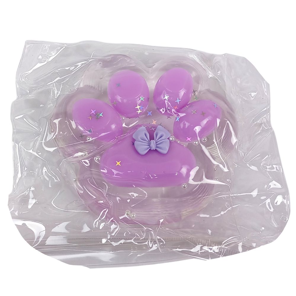 Таба сквиш антистресс  12см Лапка прозрачная сиреневая (712205 lilac)