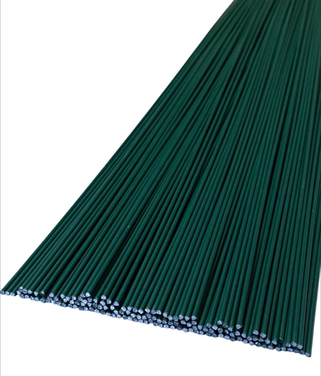 Проволока флористическая для стволов D=1,4мм 40см, зеленая (700г) (C08814)