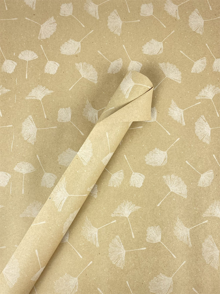 Эко - крафт, бумага подарочная, 0,6 х 6м, 80г (ECP005.1)