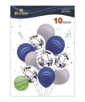 Набір з 10 латексних кульок "Стриманий стиль" вінтажний, Pelican (837412)
