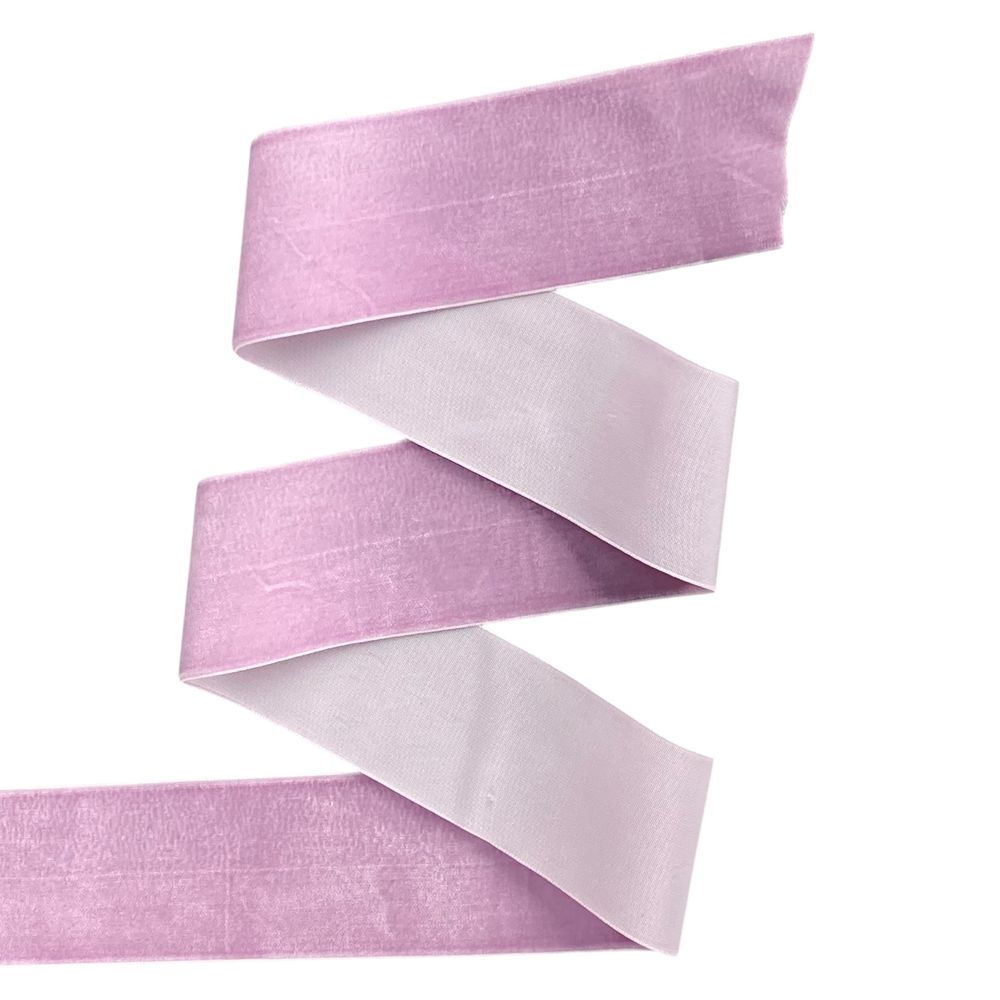 Оксамитова стрічка  4 см (±5мм) х 30 ярдів Рожевий Marill (D00840- C 38)