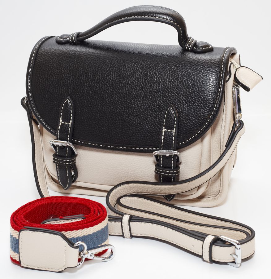 Сумка жіноча біла 17х21см екошкіра (8999 white)