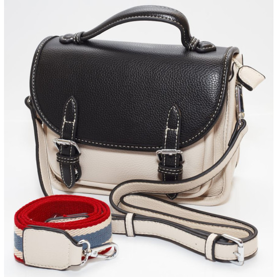 Сумка жіноча біла 17х21см екошкіра (8999 white)