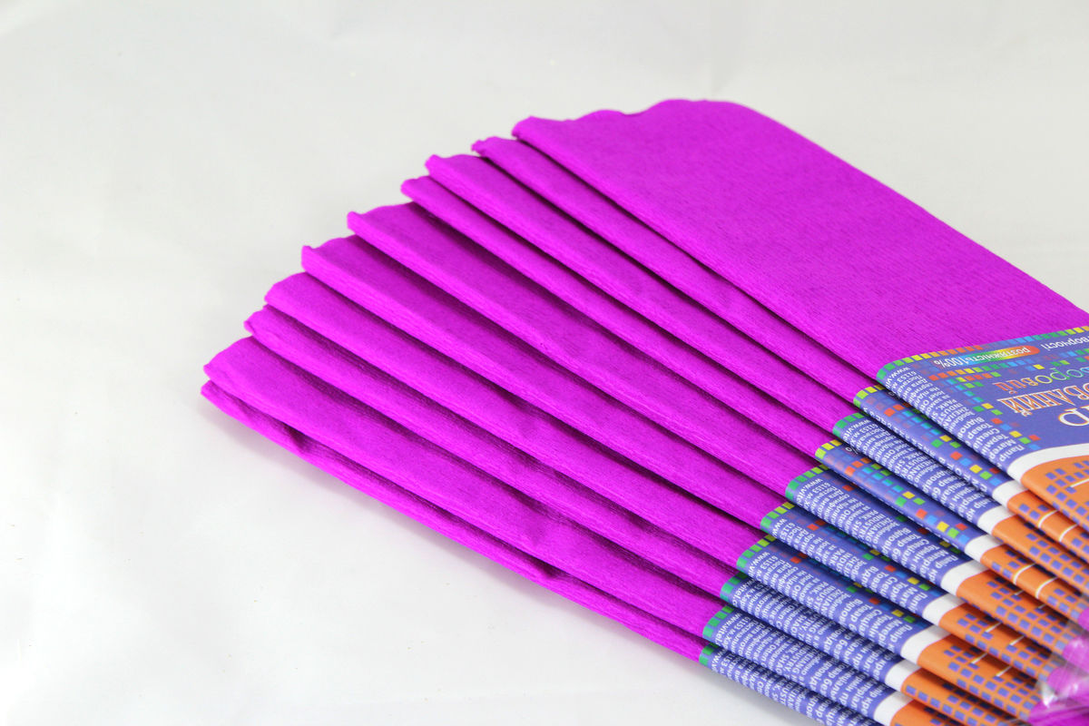 Креп-бумага 35% - 50х200см, 20г/м2 - сиреневая, KR35-8021 (KR35-8021)