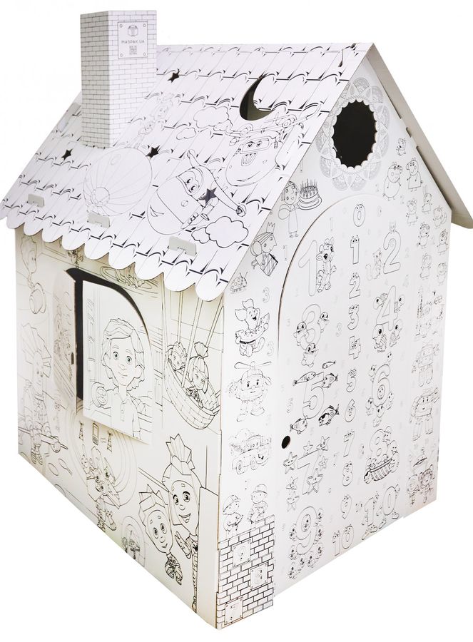 Домик раскраска 101х125х81см (DR-01)