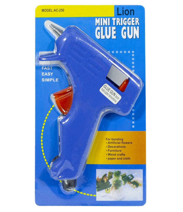 Пистолет для термоклея 7мм 20W Синий Unison (0253)