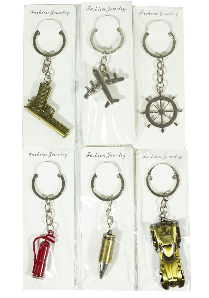 Брелок металлический "Мужской" 6 видов, 1524 (1524)