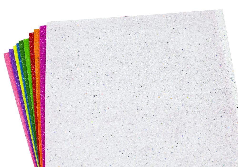 Фетр А4, 1,2мм  Glitter (10 листов) MIX (170HQG MIX-1)