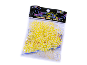 Желто-белые резинки для плетения в точку (Нт 113.6)