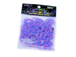 Розово-синие резинки для плетения (Нт 114.1)