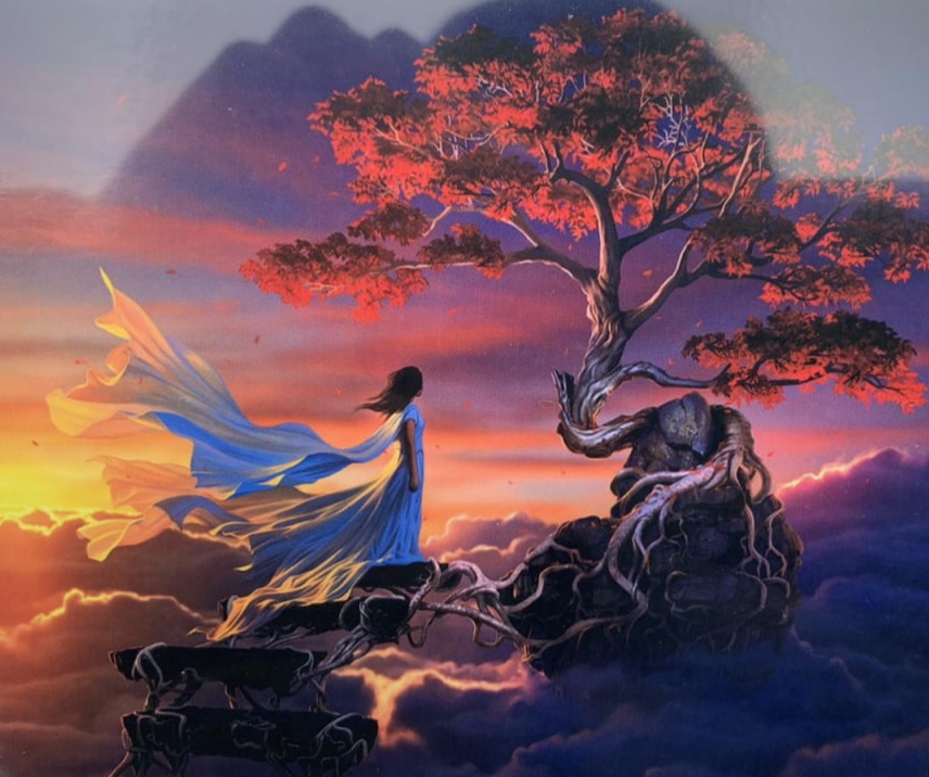 Картина по номерам 40х50, OPP, "Сакура" (3356RA_O)