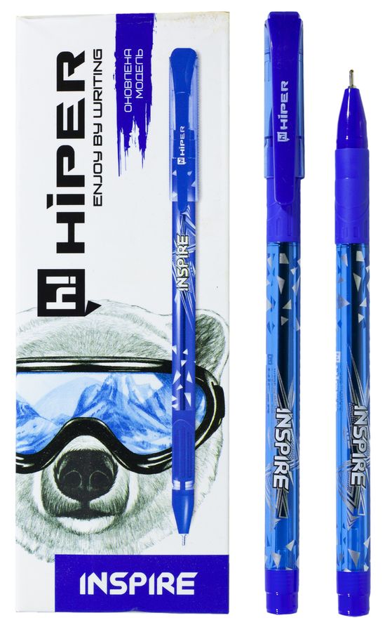 Ручка масляная синяя HO-115 Hiper (HO-115)
