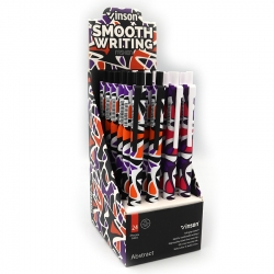 Ручка автомат масляная  Abstrac "Cat" 0,5мм, синяя Разноцветный Vinson (1F)