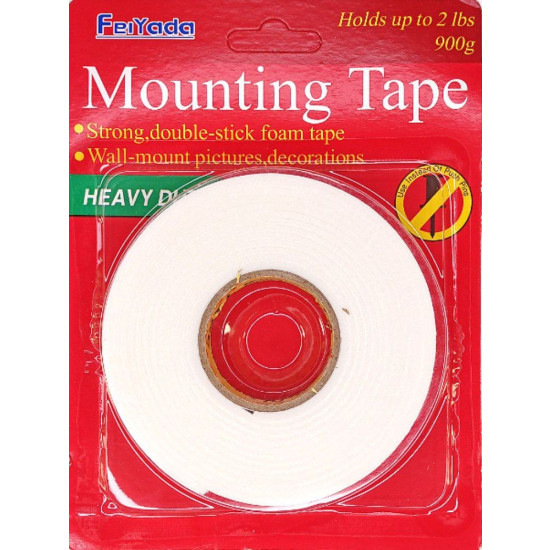 Скотч канцелярский двусторонний 18мм х 3м в блистере Прозрачный Unison (50811)